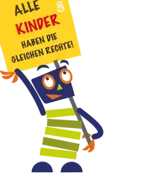 Starky demonstriert für Kinderrechte