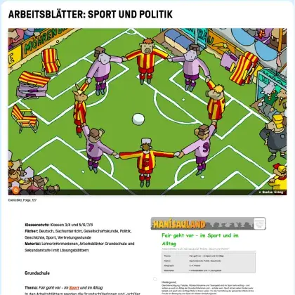 Screenshot Arbeitsblätter
