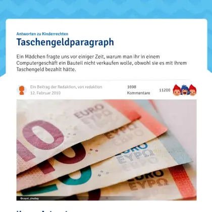 Screenshot Artikel
