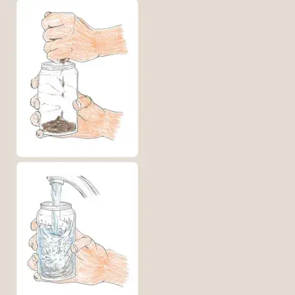 Boden im Glas