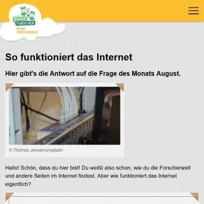 Man sieht die Übersicht der Seite.