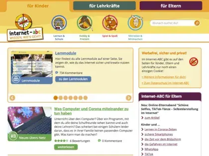 Bildschirmfoto Internet-ABC